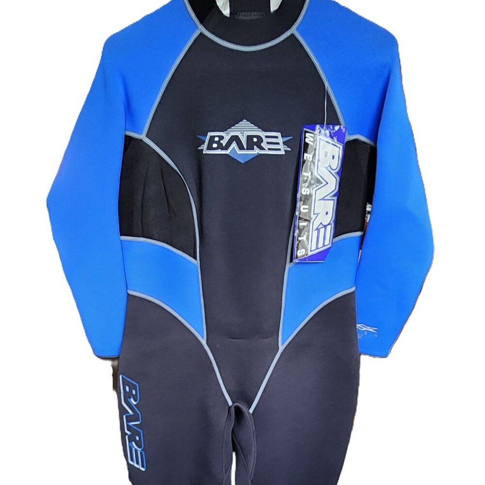 BARE Wetsuit for Women- Size 14+- New-Never Used-3/2 MM Approved-Blue/Black